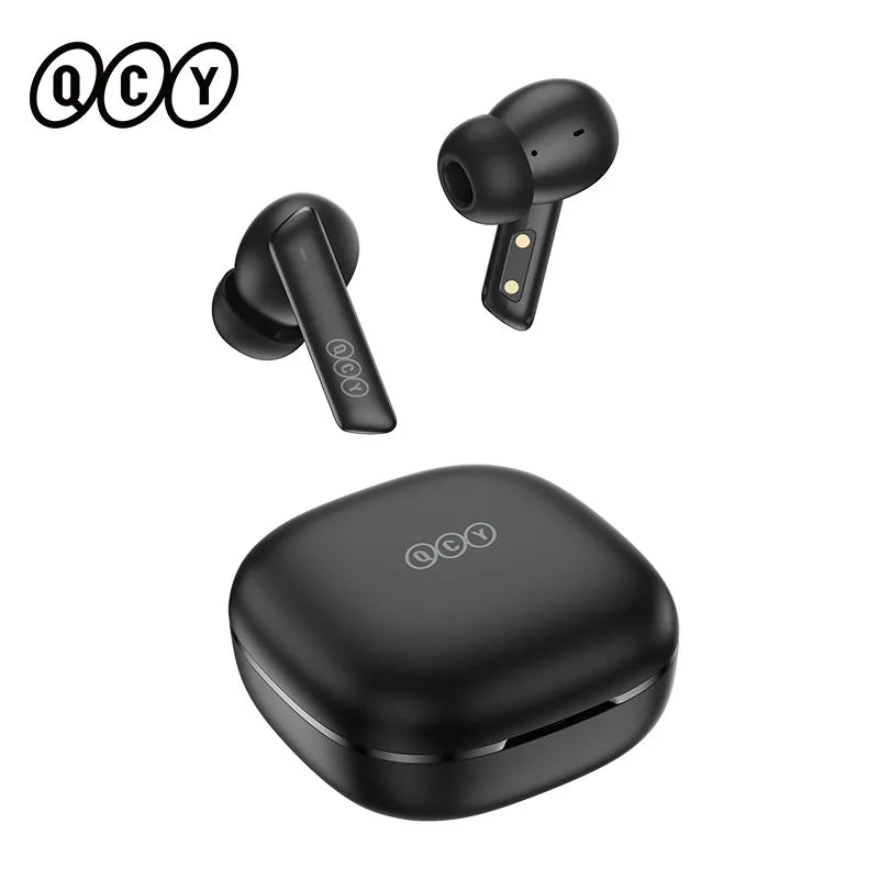 HT05 ANC Wireless Earphone 40Db Noise Cancelling Bluetooth 5.2 Headphone 6 Mic ENC HD Call TWS Earbuds Transparency Mode