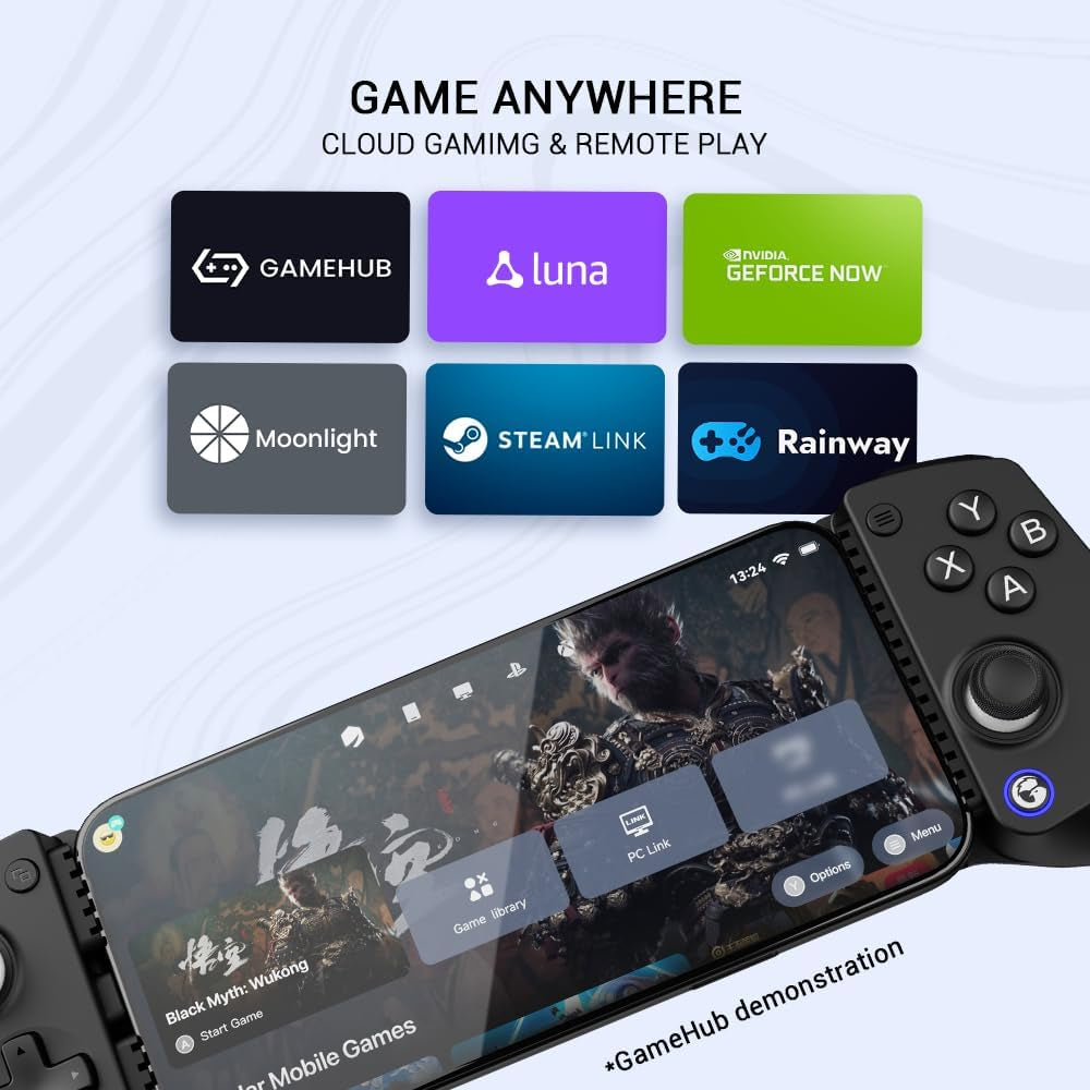X5 Lite Mobile Gaming Controller for Android,Hall Effect Joystick | Lightweight Ergonomic Phone Controller- Play Genshin Impact & Zenless Zone Zero