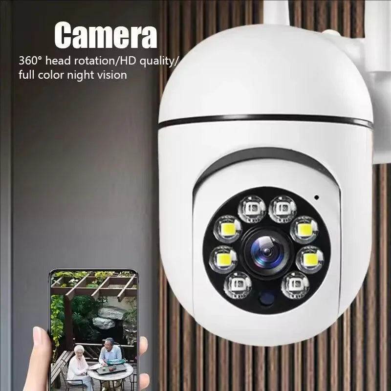 8MP Wifi Surveillance Camera Color Night Vision Wifi Camera Auto Tracking Wireless Camera Security Protection Outdoor Monitor