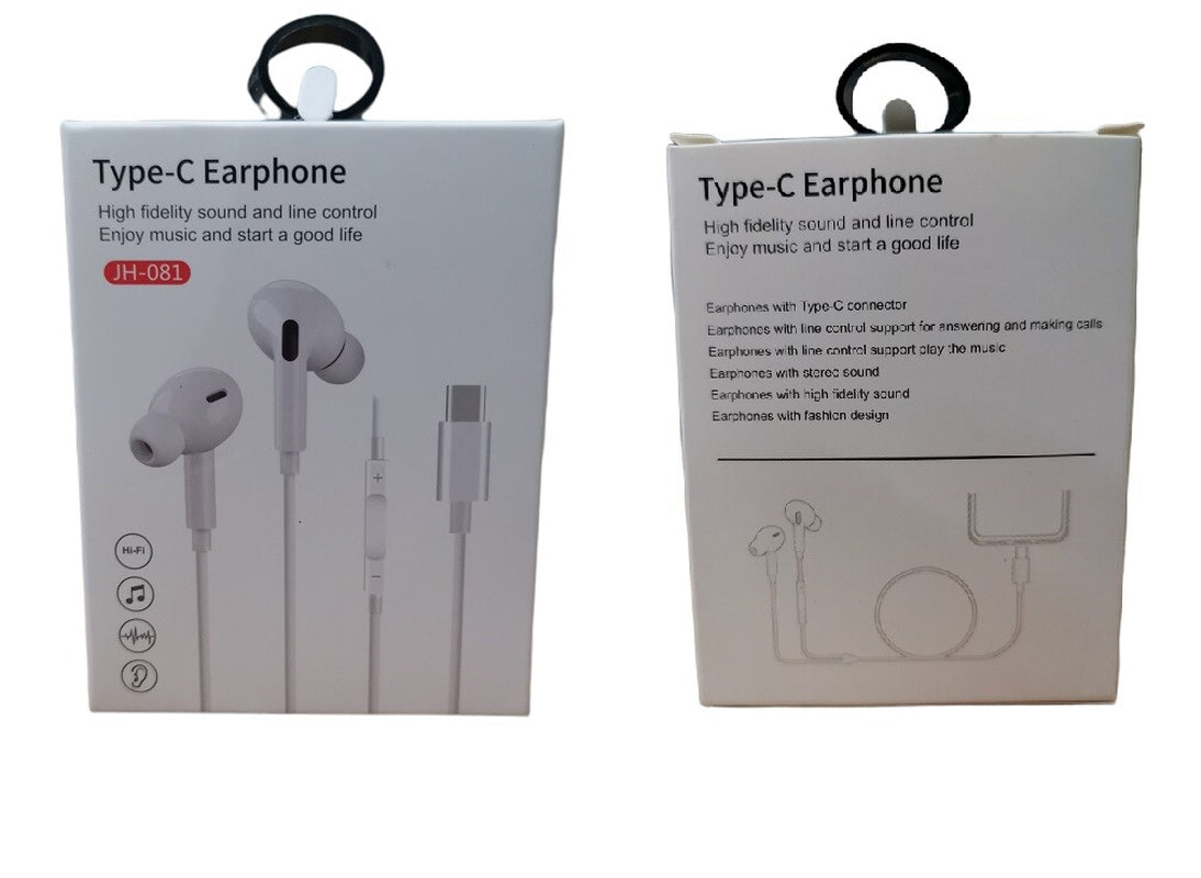 Type C USB-C Earphones for Huawei P50 Mate 20 P30 Pro T Headphones with Mic