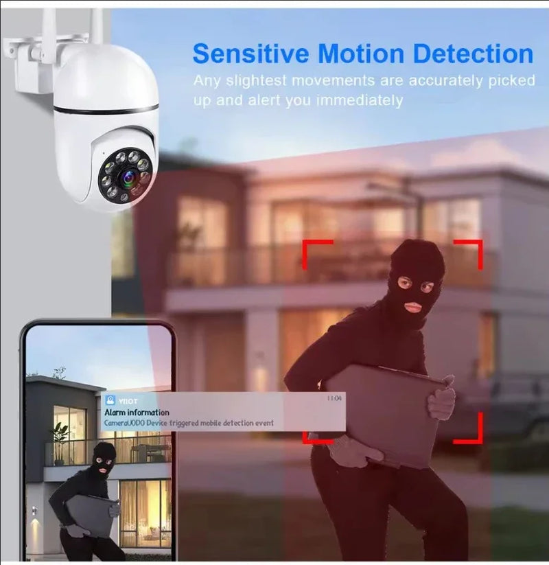 8MP Wifi Surveillance Camera Color Night Vision Wifi Camera Auto Tracking Wireless Camera Security Protection Outdoor Monitor
